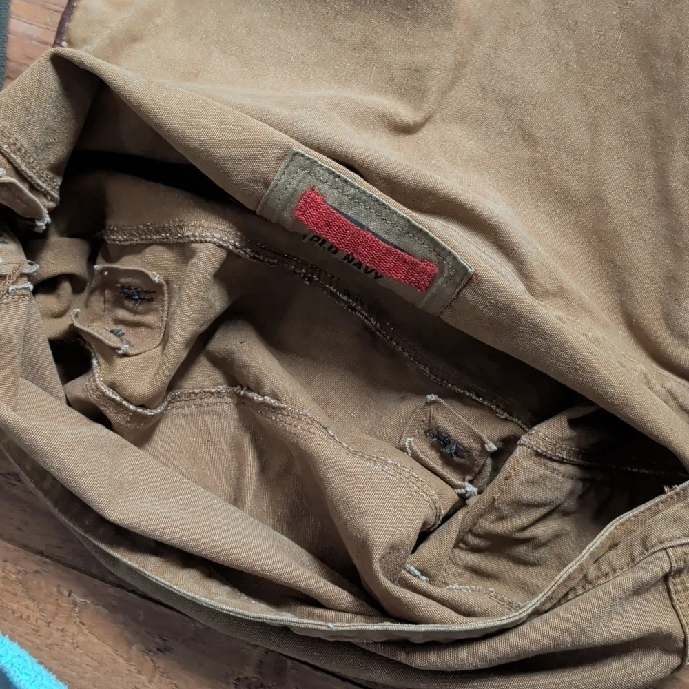 Old Navy Surplus Gear Vintage Brown Canvas Large Messenger Bag